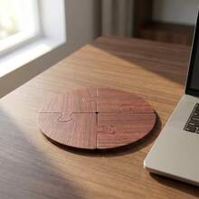 4pcs Jigsaw Puzzle Wood Coasters, Interlocking Rustic Brown Coasters Set, Rustic Brown Wood Coasters, Desk Protector For Home Kitchen Decor, Tea Bar Decor Wedding Anniversary Table Decoration,Engagement Party Table Mat,Romantic Wedding Gift - Puzzle Coaster - View 15