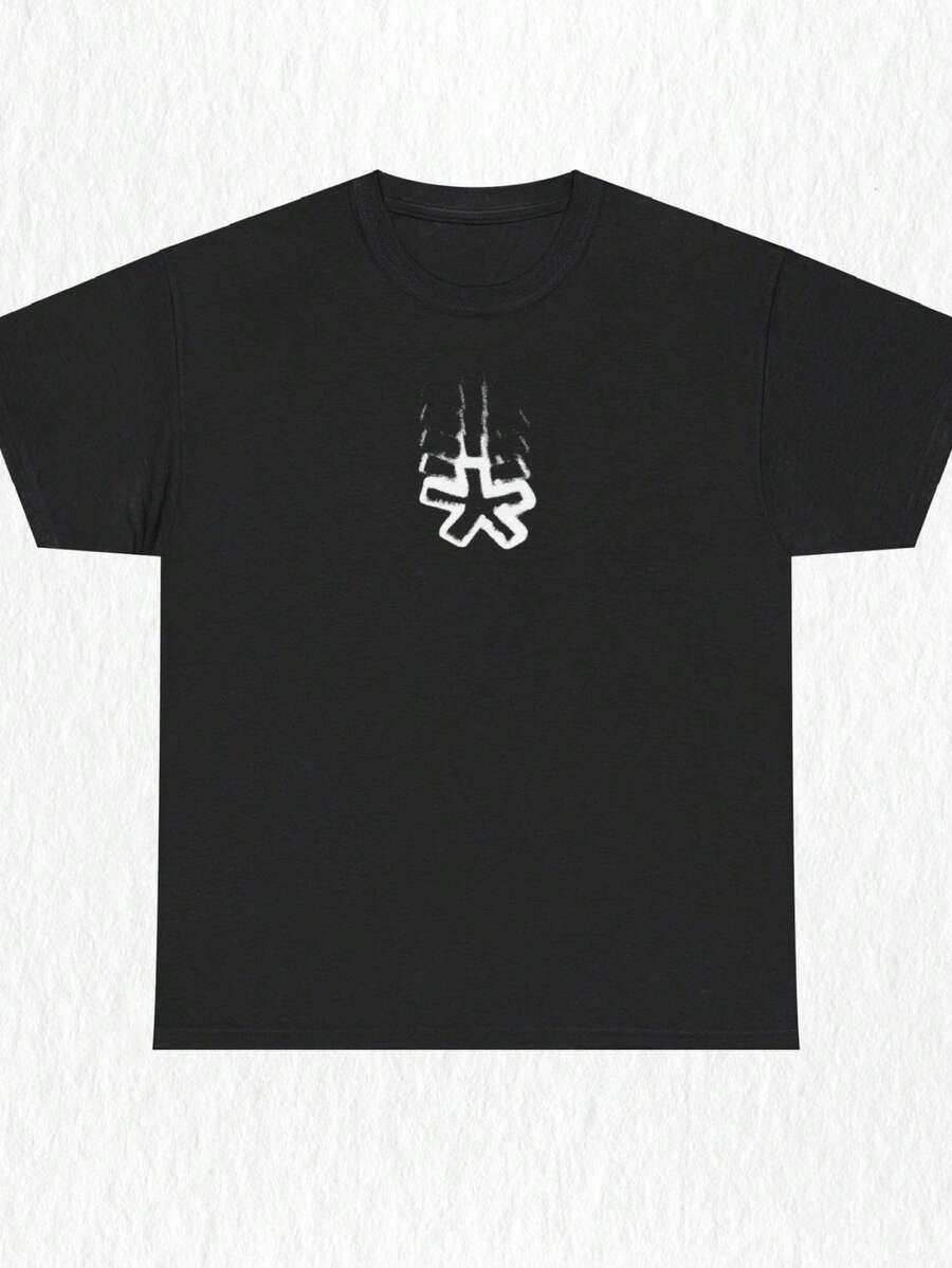 Opium Logo Tee  Rrd Label Tee Minimalist Ken Carson Graphic Tee Opium Aesthetic Goth_ - Black - View 1