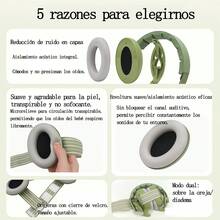 2 En 1 Orejeras Antiruido Bebe 0-4 Protector Auditivo - Verde - Ver 6