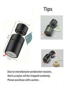 2-Mode Kitchen Faucet Sprayer Head Filter, 360° Rotatable Anti-Splash Faucet Aerator, Water-Saving Sink Tap Nozzle - Multiple Styles - View 6