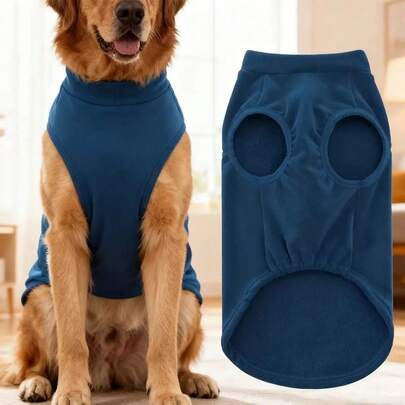 1PC Cozy Solid Color Dog Sweater Soft Rug Washing Lightweight Dog Clothes Stretchy Pullover Dog For Small Medium Large Dogs
