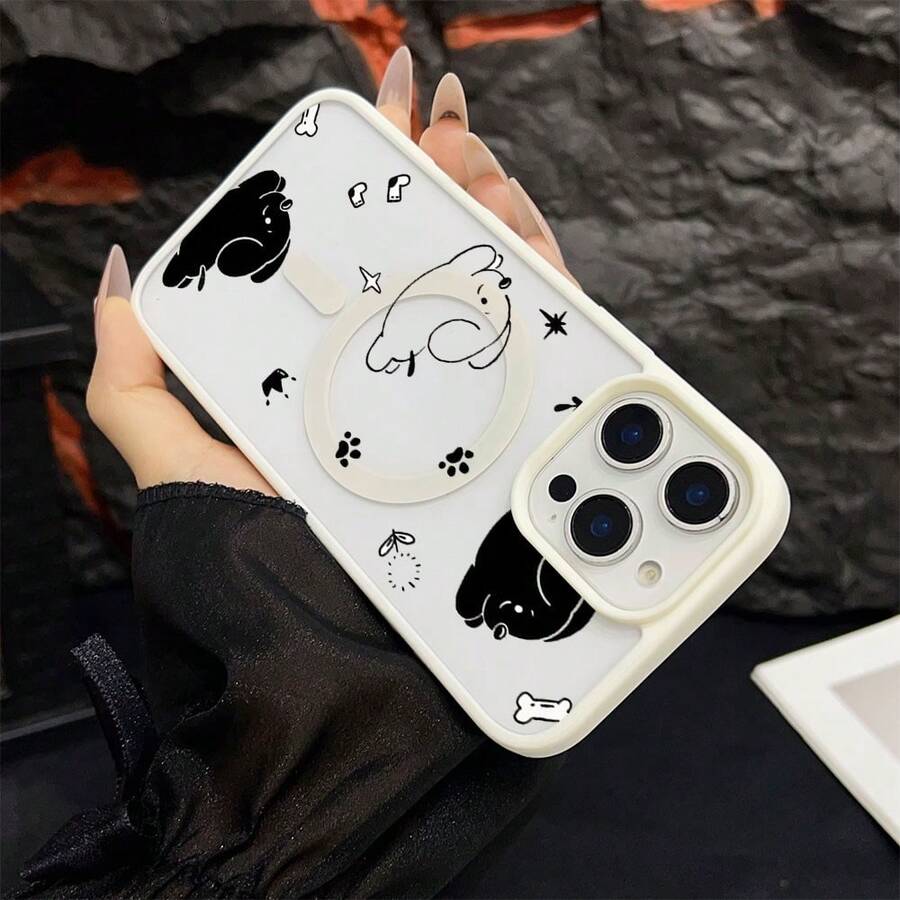 マグネット式黄ばみ防止 | 高級感あふれる2in1アクリルマグネット式スマホケース！スタイリッシュで手触りも良く、実用的な保護機能とマグネット式・耐衝撃設計を融合させた、高級感あふれるケースです。 犬ステッカーケース  11  17e 手机壳  17e 手机壳 家族、恋人、友人、そして子供たちへのプレゼントに最適です。  16/15 Pro Max/13 Pro Max/15/11 Pro Max/11 Pro/17 Pro/16e/15 Plus/16 Plus/ 13 pro/16 Pro/15 Pro/17/13/14 Plus/14 Pro Max/12 Pro/16 Pro Max/12 Pro Max/12/17e/14 Pro/14/Apple  Air/17 Pro Max - ブラック - チェックする 1
