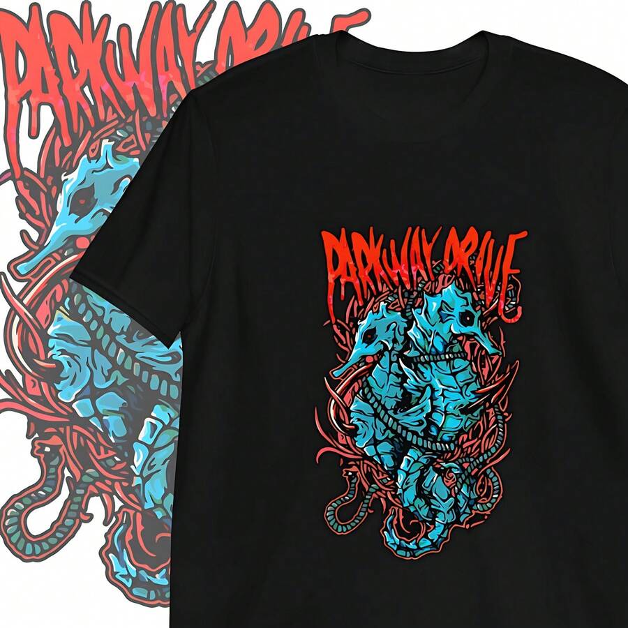 Parkway Drive T-Shirt Heavy Metal Clothing - Black - View 1