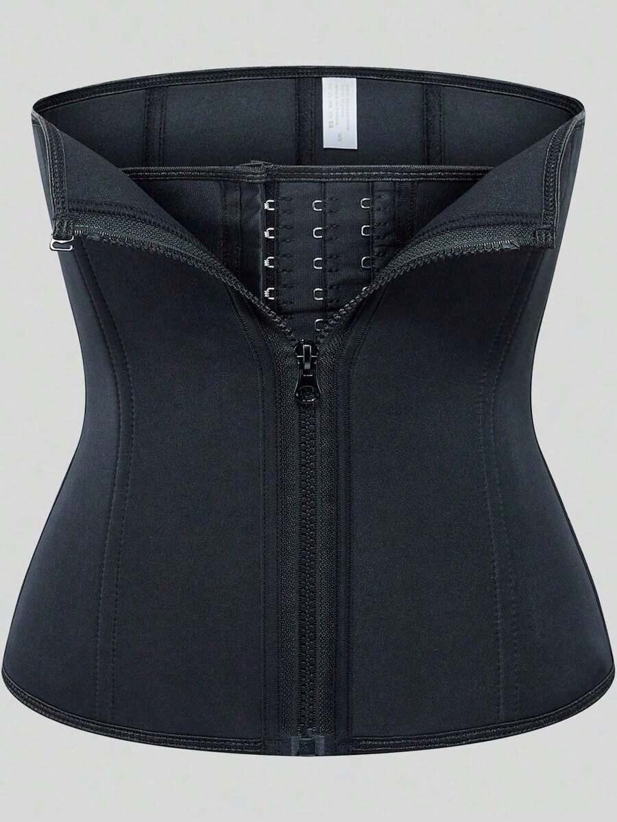 Women's Waist Trainer Vest - 9 Steel Boned Shapewear Tummy Control Lift Camisole - màu đen - Xem 1
