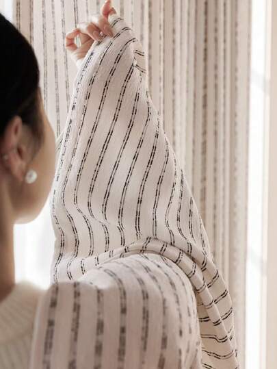 1 tấm rèm voan mỏng màu be pha lanh, cản sáng một phần, có khoen, thích hợp cho phòng khách và phòng ngủ, giảm tiếng ồn và chống tia UV, rèm cản sáng trang trí Giáng sinh, trang trí nhà cửa, sử dụng được quanh năm, lý tưởng cho phòng ngủ, nhà nông thôn và trường học giúp ngủ sâu giấc (trọng lượng vải 280g)