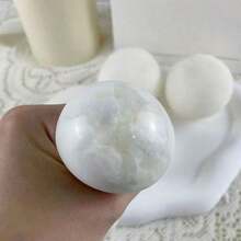 1pc Squishy Snowball Squeeze Toy, Crunch Sound Stress Relief Toy Teens, Sticky Soft Squeeze Toy,-Based Soft Gel Toy, Soft Plush Toy, Party Favor, Game, Cheese Soft Candy, Suitable Back To School, Office, Birthday, Holiday, Valentine's Day, Adult - 彩色 - 查看 1