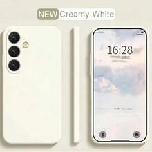 适用于 Galaxy A56 A26 A36 A16 A06 A55 A35 A25 A15 A05 A54 A34 A17 A07 A22 A32 A52 A53 A71 的软液态硅胶手机壳，适用于 Galaxy S26 Ultra S25 S24 S23 S22 S21 S20 S10 Plus FE 等机型。 - 古董白 - 查看 3