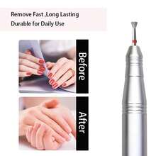 10pcs Inverted Cone Cuticle Drill Bits, Carbide Rhinestone Nail Bits For Dead Skin Removal & Nail Shaping, 3/32'' Two Way Rotate, Professional Manicure Pedicure Salon Tools(2.5mm Inverted Cone Bit, Fine-F) - Multicolor - View 4