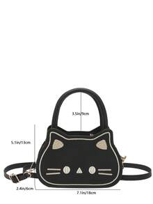 1pc This Cute And Sweet Cartoon Kitten Mini Handbag Is A Unique Design Suitable For Various Occasions. Versatile And Easy To Use, It'S Perfect For Outdoor Activities, Playtime, Commuting, And More, Making It A Perfect Gift For Teenagers. - Multicolor - View 11