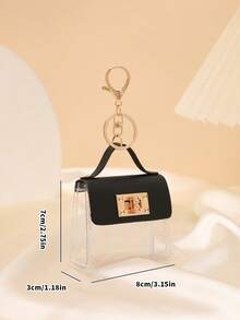 Mini Women Handbag, Coin Purse Accessory Charm, Cute Women Phone Pouch Pendant In Ins Style - Black - View 6