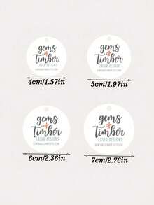 100 buah Label Gantung Bulat dengan Logo Kustom, Label Hadiah Pernikahan Kustom, Kartu Ucapan Terima Kasih yang Dipersonalisasi, Cocok untuk Pernikahan, Ulang Tahun, dan Acara Bridal Shower - Label Gantung Kertas - MultiWarna - View 10