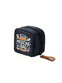 Portable Mini Medicine Pouch With "Medicine Pouch" And Pill Pattern, Medicine Storage Bag, Compact Pill Organizer Box And First Aid Kit | Suitable For Daily Use, Outdoor Activities, Dormitory Portable Medicine Storage | Multi-Functional Fabric Emergency Kit, Suitable For Health-Conscious Use Anytime, Anywhere, Suitable For Travel, Outdoor Activities, Birthday Gifts, Holiday Souvenirs, Back To School Gifts, Graduation Gifts - Multicolor - View 11