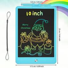 RSP Tableta de escritura LCD de 10 pulgadas, pizarra de dibujo, tableta de garabatos para niños, pizarra de escritura a mano, pizarra de escritura electrónica, adecuada para niños y niñas de 3 a 8 años, incluye bolígrafo y cuerda, pantalla borrable para reutilizar, suministros de aprendizaje de dibujo y escritura para el hogar, regalo para niños y niñas, cumpleaños, Halloween, Navidad - Multicolor - Ver 18