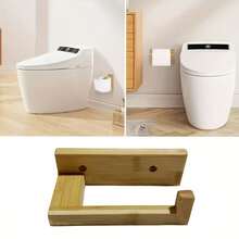 Giá đựng giấy vệ sinh bằng tre, giá treo giấy vệ sinh bằng tre tự lắp đặt cho phòng tắm và nhà bếp. - cây tre - Xem 3