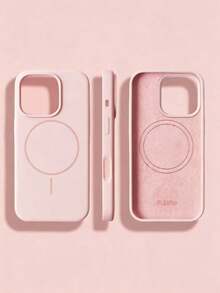 Liquid Silicone Magnetic Phone Case For IPhone 17Promax/16/15/14/13/12/Phone Case - Light Pink - View 1