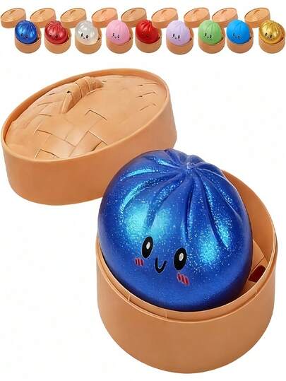 Bread Squeeze Toy: Colorful Mini Bread Squeezing Ball, Slow Rebound Anti-Stress Small Item, Realistic Bread Dough Ball, Stretchable Sensory Desktop Toy, Relieve Anxiety, Office Relaxation, Soft And Squishy, Soft And Squishy Thing, Soft And Squishy Toy, Home Decor | Best Gift For Family And Friends, Sensory Toy, Soft And Squishy Toy, Squeeze Bean, Stress Relief Toy, Soft And Squishy Ball, Travel Essential, Gift