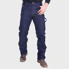 Men's Country Jeans, Carpenter Style, Cowboy, Western, Premium Style, Elastane, Ideal For Riding, Horseback Riding, Rodeo. - Dark Carpenter - View 9