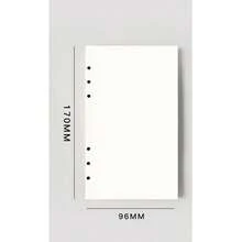 Bộ bìa đựng tài liệu 6 vòng A6 bằng nhựa PVC trong suốt chống thấm nước, bao gồm giấy thay thế, nhãn dán và túi đựng có khóa kéo, phù hợp cho học tập, văn phòng và sắp xếp công việc hàng ngày, kèm sổ tay có trang bảo vệ mắt. - A 6 - Xem 34