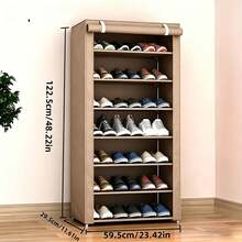 Zapatero de varios niveles con gran capacidad y cubierta antipolvo - Perfecta organización del hogar, ideal como regalo de Navidad/Halloween - Multicolor - Ver 15