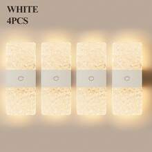 Crystal Motion Sensor Wall Lamp, LED Magnetic Wall Light, 1200mAh Battery-Powered Night Light, Easy To Install, Adjustable Color Temperature And Brightness, Suitable For Hallways, Bathrooms, Bedrooms, Stairs, Home Decor, Living Room Decor, - Square Hill - View 22