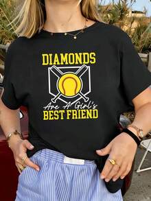 Women T-Shirts - Black - View 1