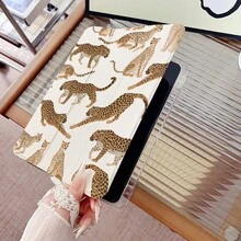 1 chiếc ốp lưng máy tính bảng họa tiết da báo có khe đựng bút, chân đế từ tính đa góc với chức năng tự động tắt/mở màn hình, tương thích với iPad Pro/Air, , Pad 5/6/7, Matepad, Honor Pad. - Nhiều màu - Xem 5