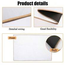 Outdoor Plastic Straw Rug Black Brown Waterproof Outdoor Patio 5X8 6X9 8X10 9X12 Carpet Tropical Leaf Reversible Mat Modern Washable Large Outside For Camping RV Porch Deck Balcony Beach - 多色 - 查看 5