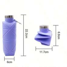 Reusable & Portable Collapsible Water Bottle/Cup (With Leak-Proof Valve) Silicone Foldable Travel Bottle.Upgraded Design: An Ideal Choice For Fitness, Camping, Hiking, Travel, And Various Sports - Lightweight And Durable. - 橘子 - 查看 9