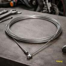Universal Clutch Cable 1.5 Meters For Motorcycle | Strength And Precise Fit - Light Grey - View 4