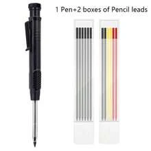 Ensemble de crayons mécaniques de haute qualité pour le travail du bois de 2,8 mm, avec un design à long bec, une écriture fluide, un outil de marquage à trou profond, disponible en plusieurs styles. Cet outil multifonctionnel convient aux ingénieurs pour effectuer le marquage de trous profonds et le dessin technique, ainsi que pour un usage DIY et de bureau. - Multicolore - Voir 10