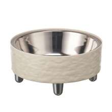 1pc Stable 4-Leg Stainless Steel Pet Bowl With Water Ripple Pattern, Suitable For Cats And Dogs, Non-Staining, Detachable For Easy Cleaning - 300ml - View 12