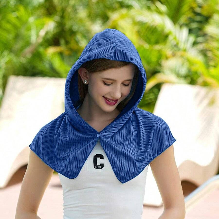 Sun Protection Shawl, All-Over Cooling Beach Shawl, Summer Sun Protection, Breathable, UV-Resistant, Versatile Headscarf - One Size Fits All - View 1