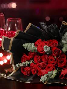 20 hojas/paquete Papel de envoltura impermeable para ramos, adecuado para manualidades DIY, suministros florales, embalaje de regalos de boda, cumpleaños, embalaje de ramos, arreglos florales DIY, Día de la Madre, cumpleaños, boda, ceremonia de graduación y aniversario - multicolor - Ver 3