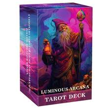 78 cartas de tarot luminosas, tamaño 13x8cm, adecuadas para lectores de sabiduría, creatividad y despertar, juego de cartas de insight - Arcanos Luminosos - Ver 1