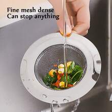 Large Stainless Steel Sink Strainer, Suitable For Most Kitchen Sinks, Bathroom Basins, And Balcony Drains - Multicolor - View 11
