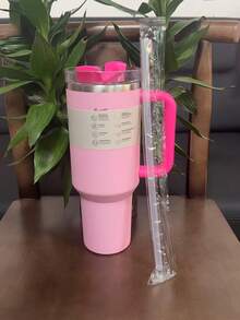 Cốc giữ nhiệt đáy phẳng S-TANLEY H2.0 40oz mới, có tay cầm và ống hút, thích hợp cho du lịch, làm bằng thép không gỉ, dùng được trên ô tô. - Nhiều màu, 40oz - Xem 5