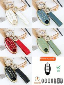 TPU汽車鑰匙保護套附鑰匙圈，適用於Leaf、Micra、Qashqai、J11、J10、Trail、T32、Versa Note、Patrol，防摔防塵鑰匙套配件 - KY22 - 查看 13