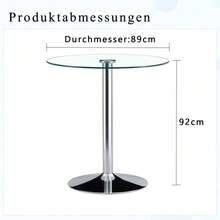 Cristal moderno y minimalista: con una longitud de 89 cm y una altura de 92 cm, es la opción ideal de Wahl para una estructura de lujo ligero. - Plata, transparente - Ver 3