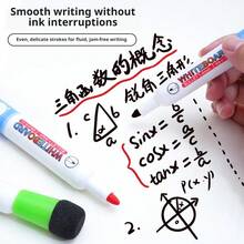 12色白板笔套装，带笔擦，适用于白板和日历，是教室、家庭、办公用品和开学季的理想之选。 - 套裝 - 查看 8