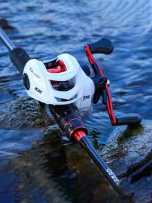 SOUGAYILANG 7公斤最大拖拽力、6.3:1高速齿轮比、超顺滑强劲铝合金线杯、左右手通用、淡水海水通用的抛饵式渔线轮 - 白色 - 查看 9