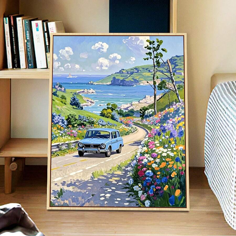 16x20英寸成人数码油画套装 - 丙烯颜料套装，含画笔，是家居装饰、生日、父亲节、母亲节、毕业典礼的完美礼物