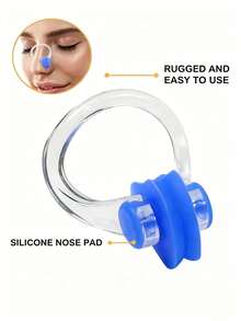 1/3/5 pièces Pinces nasales de natation en silicone, Pinces nasales de natation en silicone anti-buée - Réutilisables, antidérapantes, ajustement confortable, couleurs multiples convenant aux nageurs, plongeurs et sports nautiques, accessoires de natation, équipement de plongée, conception de prise sécurisée, structure transparente - multicolore - Voir 8
