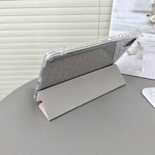 1 件装粉白波点图案平板电脑保护套，带笔槽和多角度支架 - 兼容 iPad 10.9 英寸/10.2 英寸/Air 第五代/Pro 11 英寸/第十代/9.7 英寸/Air 2/（第七代）/（第八代）/Air 4/5/Pro 11 英寸/2022 款第十代 10.9 英寸智能保护套、Air 13 (M3 2025)/Air 11 (M3 2025)/11 (A16 2025)、Galaxy Tab S10+/S9/A9、iPad 5/5 Pro/6/6 Pro/7/7 Pro、MatePad、荣耀平板电脑 - 彩色 - 查看 4