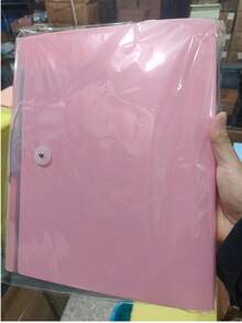 1个A4四孔塑料活页内芯，适用于笔记本/日记本/文件袋，带保护套，可用于DIY相册 - 六孔 - 查看 6