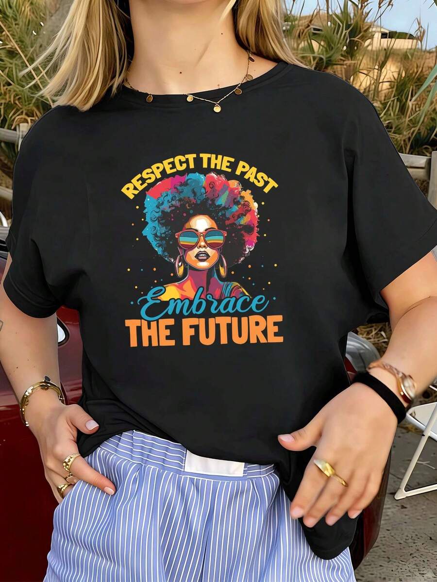 Women T-Shirts - Black - View 1