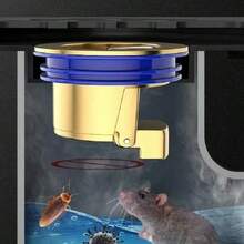 马桶排水阀，铜质排水过滤器，防臭防虫回弹自密封排水阀，直插式 9JDH - 銀 - 查看 9