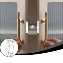 10pcs Cabinet Door Magnets, Ultra-Thin No Drilling Hidden Magnetic Door Stoppers, Suitable For Small Kitchen Wardrobe Sliding Door Closure - Long Door Magnets - 10 Pcs - View 4