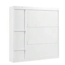 Versatile Tilting Shoe Cabinet With 3 Fold-Down Drawers, Storage Entryway Organizer With Drawer, Freestanding Shoe Rack With Fold-Down Bench For The Hallway, White, 119*24*122 - White - View 8