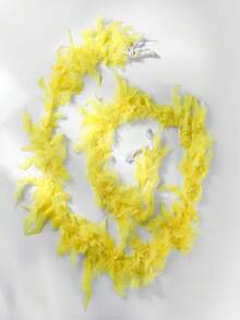 Carnival Feather Boa, Halloween Decorative Feather Scarf, Christmas Tree Ornament Feather Accessory - Multicolor - View 9
