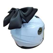 AD 1pc Multi-Color Double-Layer Bow Quick Release Base Helmet Decoration, Suitable For Motorcycle, Bike, Electric Vehicle, Car Helmet And Body Decoration - A - View 6